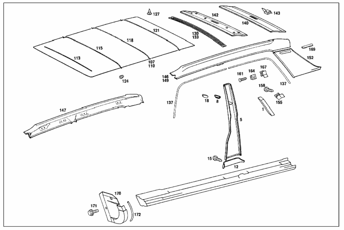 Verkleidung B Säule Schwarz Innen Vorne Links Fahrerseite A1166904445 Neu