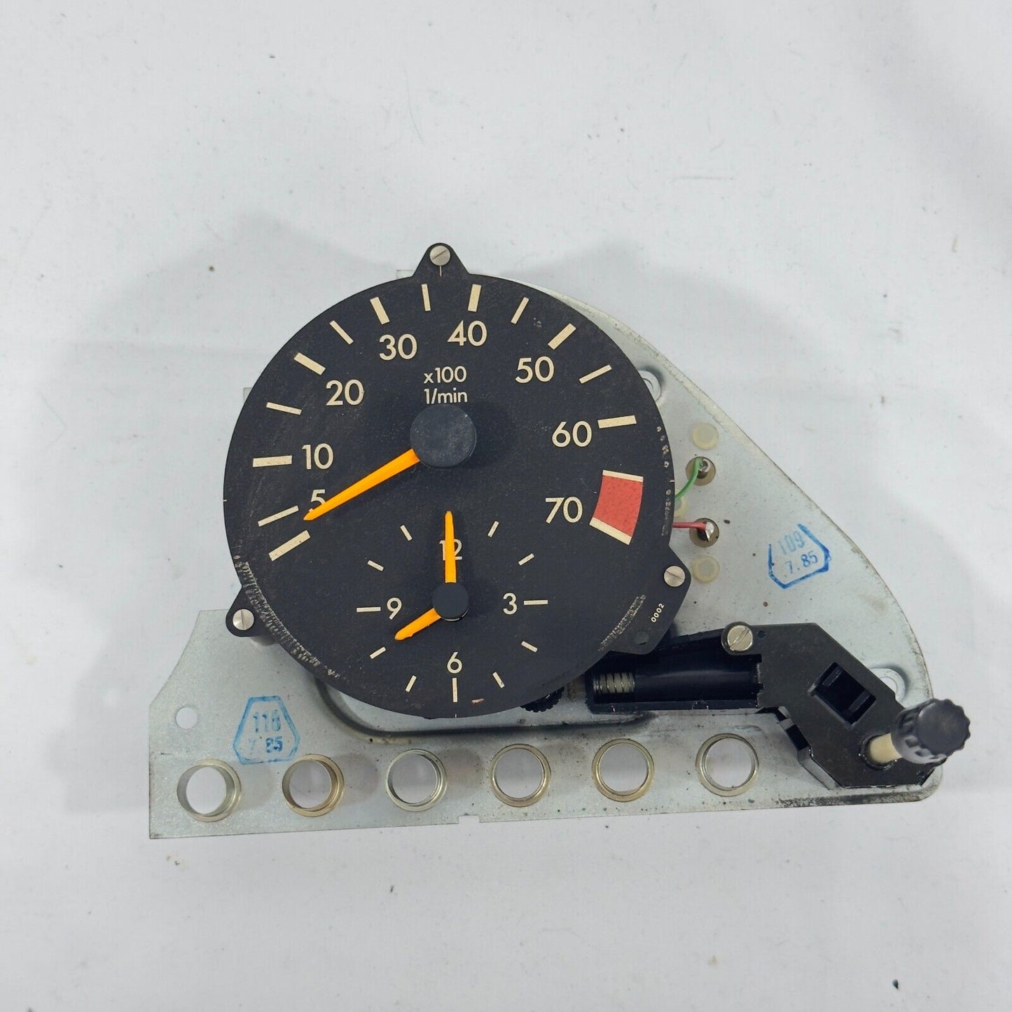 Mercedes W126 Drehzahlmesser 6 Zyl Benzin Tacho mit Uhr VDO A0025427016