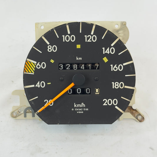 Mercedes W124 C124 S124 Tacho Tachometer 5 Gang 200 kmh VDO 12454213660