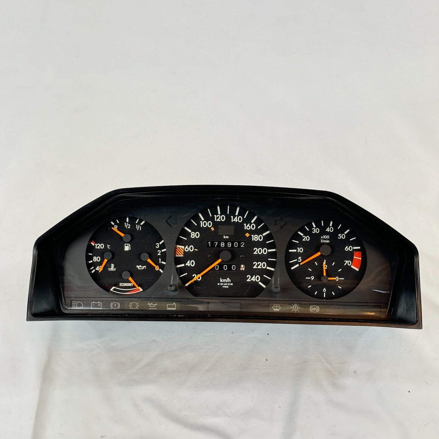 Mercedes Tacho W124 260E 280E 300TE Kombiinstrument 240km/h A1245422566 Benzin