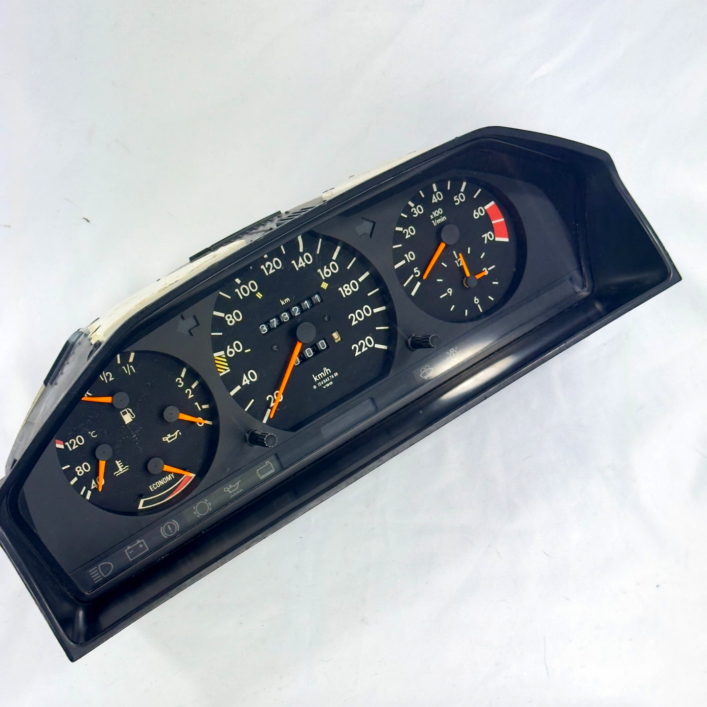 Mercedes Tacho W124 230E 230CE 220kmh ECO Benzin Kombiinstrument A12454276063