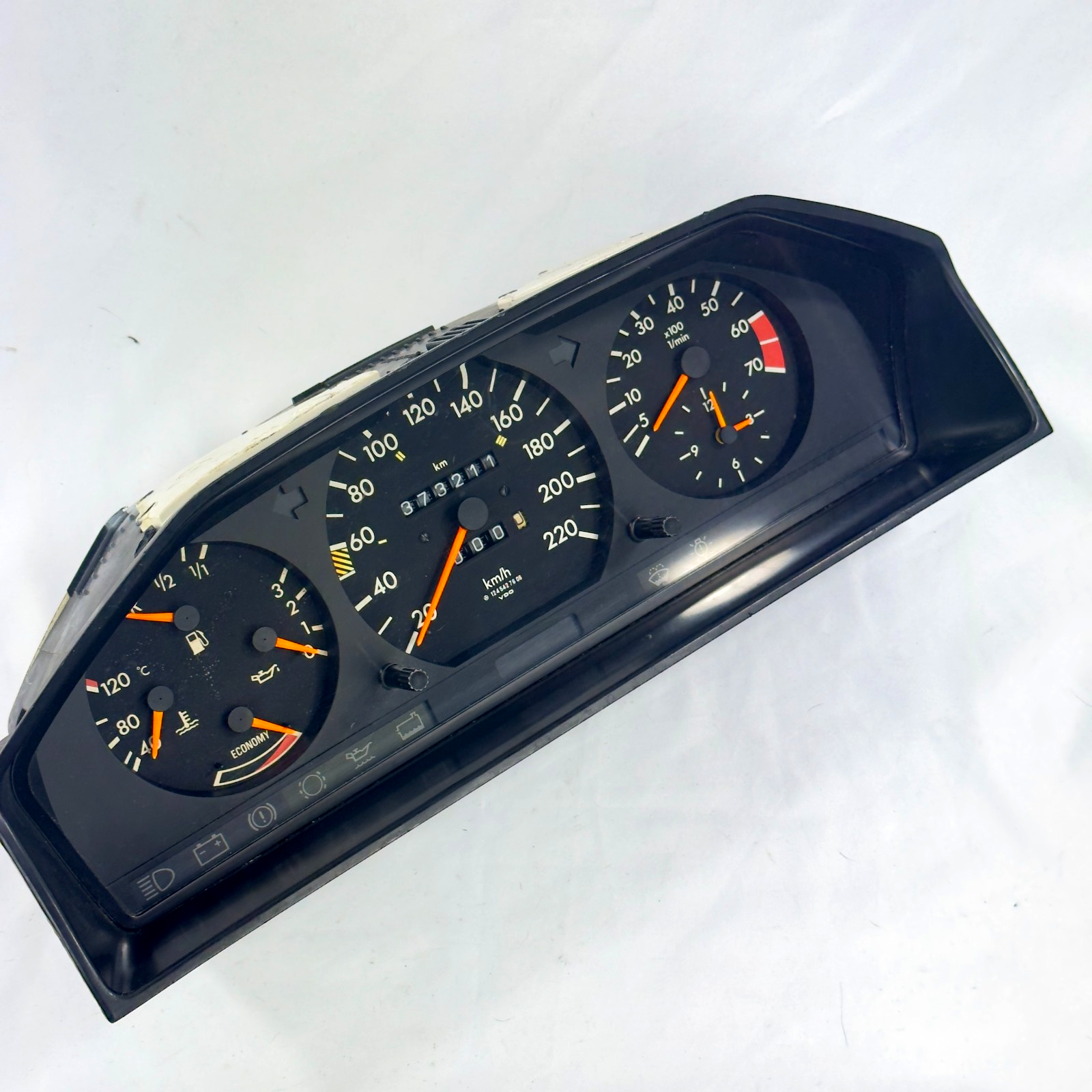 Mercedes Tacho W124 230E 230CE 220kmh ECO Benzin Kombiinstrument A12454276063