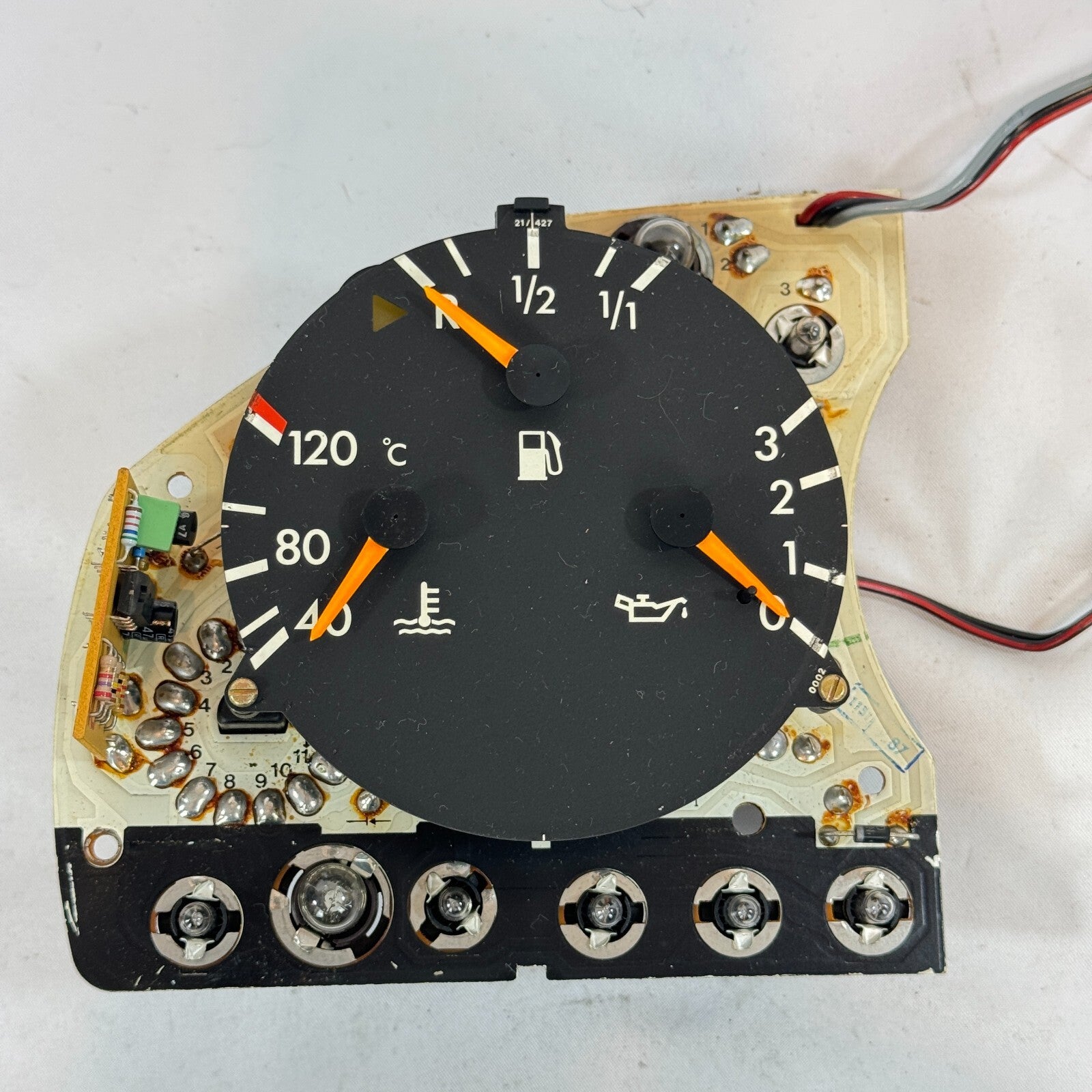 Mercedes W124 Öldruckanzeige Tankanzeige Temperatur Tacho VDO KI 1245420901