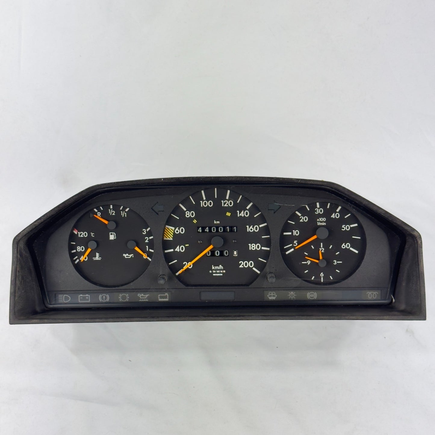 Mercedes W124 250D 300TD Tacho Kombiinstrument 200kmh Diesel A12454264060