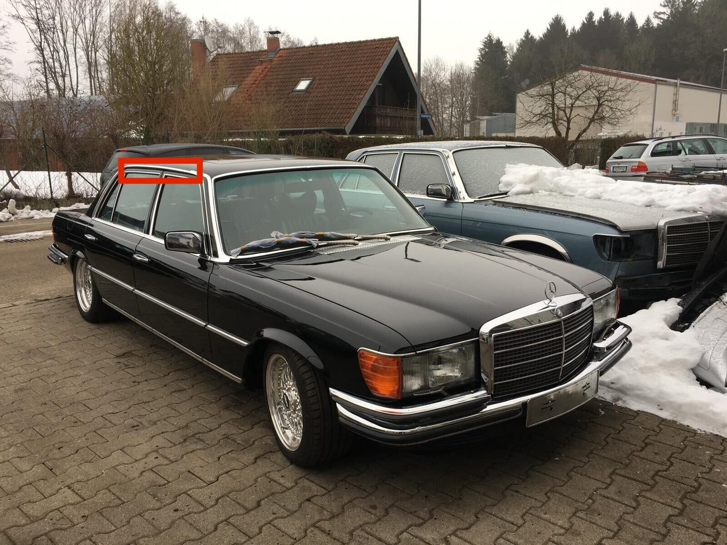 Mercedes Benz Regenleiste Links Chrom Zierleiste Zierstab Tür Dach A1166980101