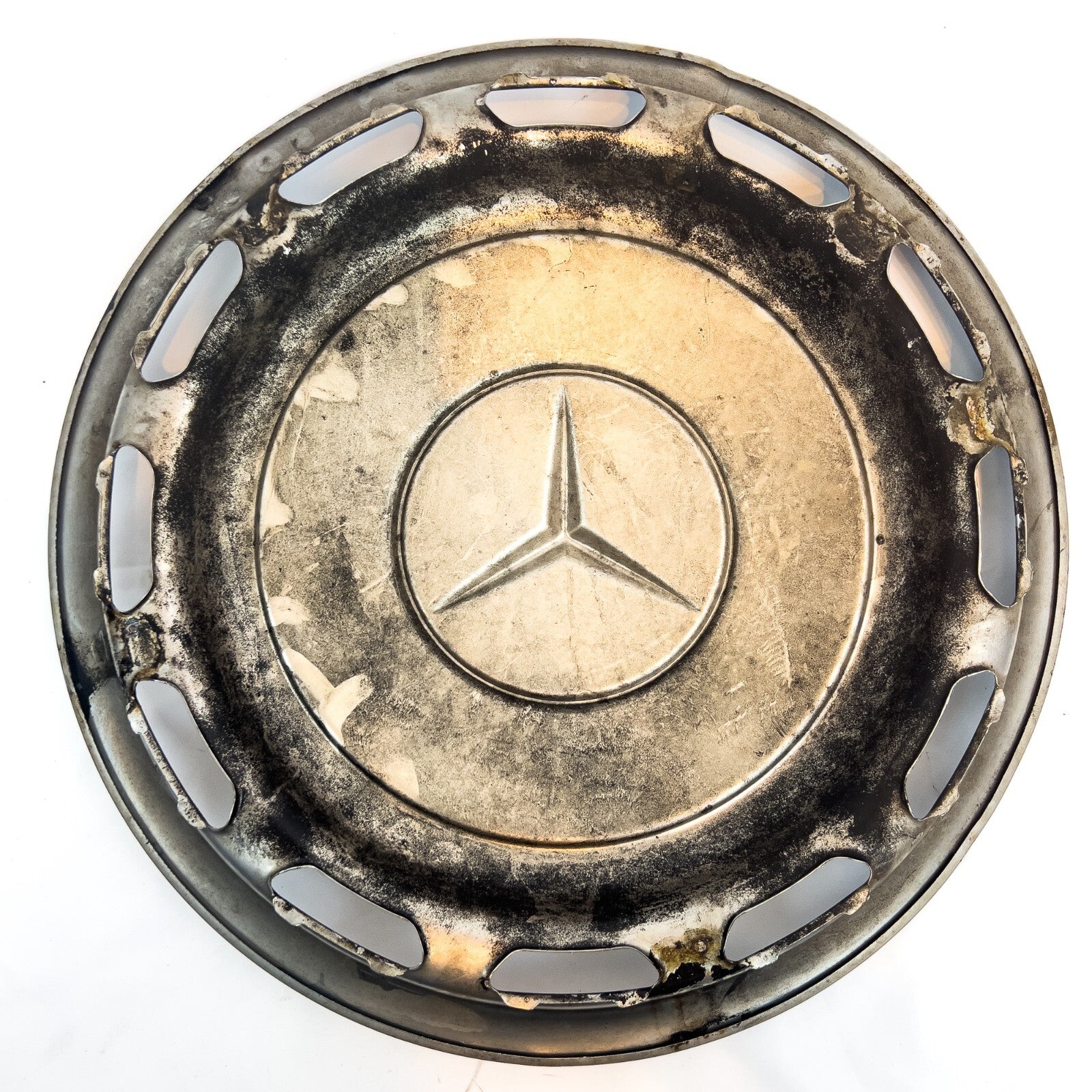 w110 W114 W115 W116 14 Zoll classic Radkappe metallic chrom Mercedes Oldimer – Bild 4