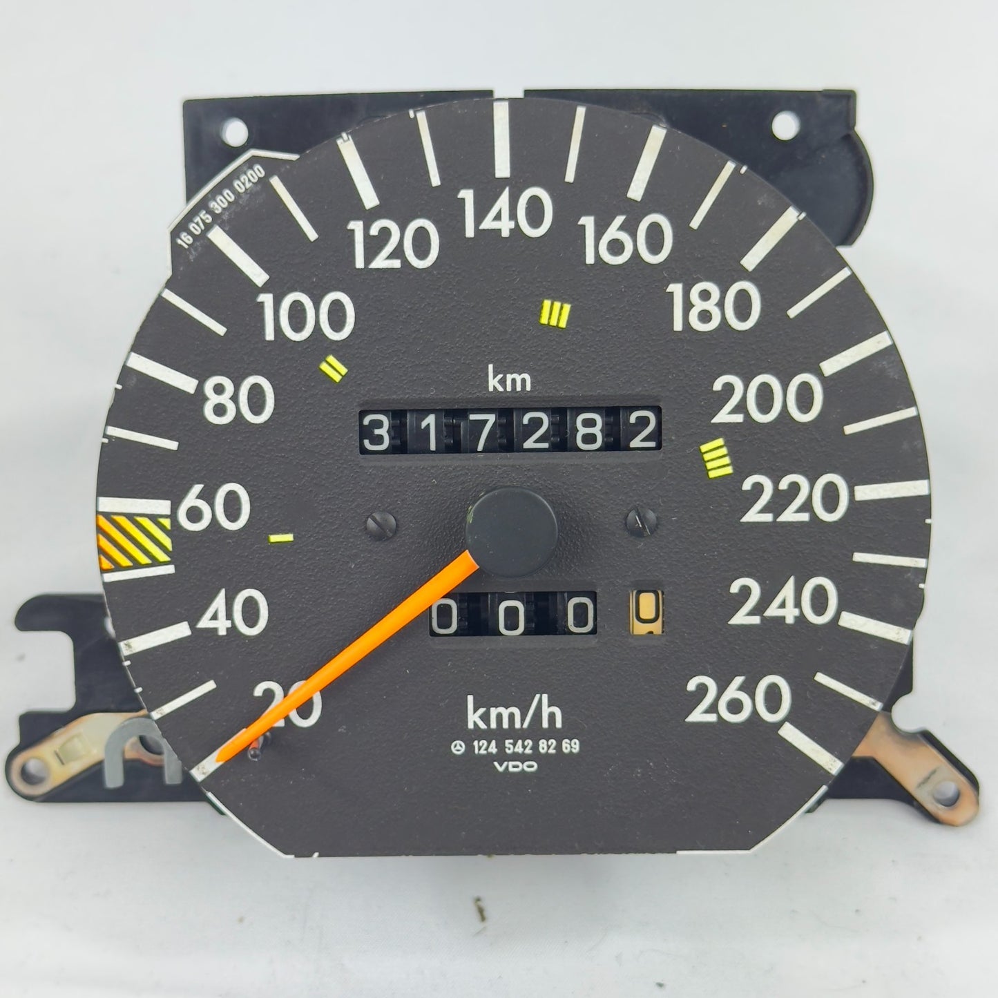Mercedes W124 Tacho Tachometer 280E 280TE Benzin 5 Gang VDO 260kmh 12454282690