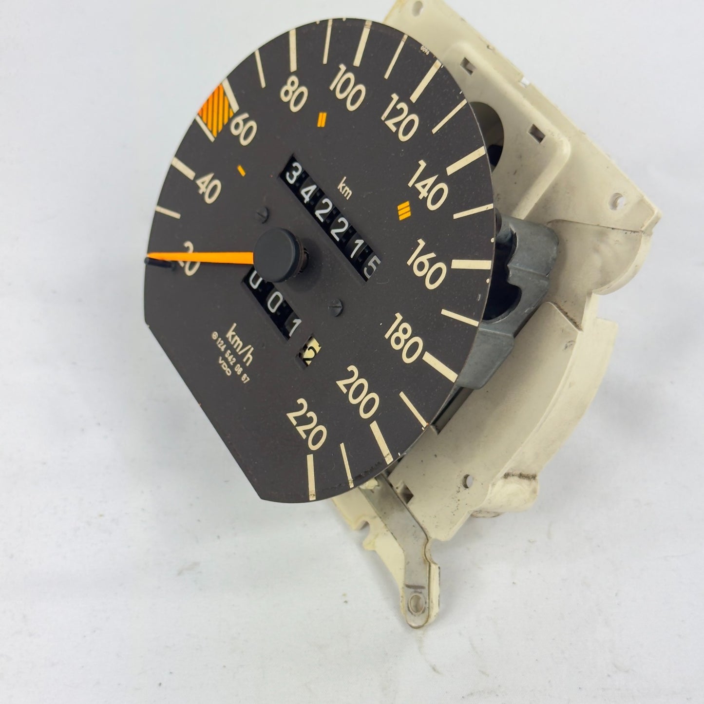 Mercedes W124 Tacho Tachometer 230E 260E 230TE 4 Gang 220kmh VDO 12454206671