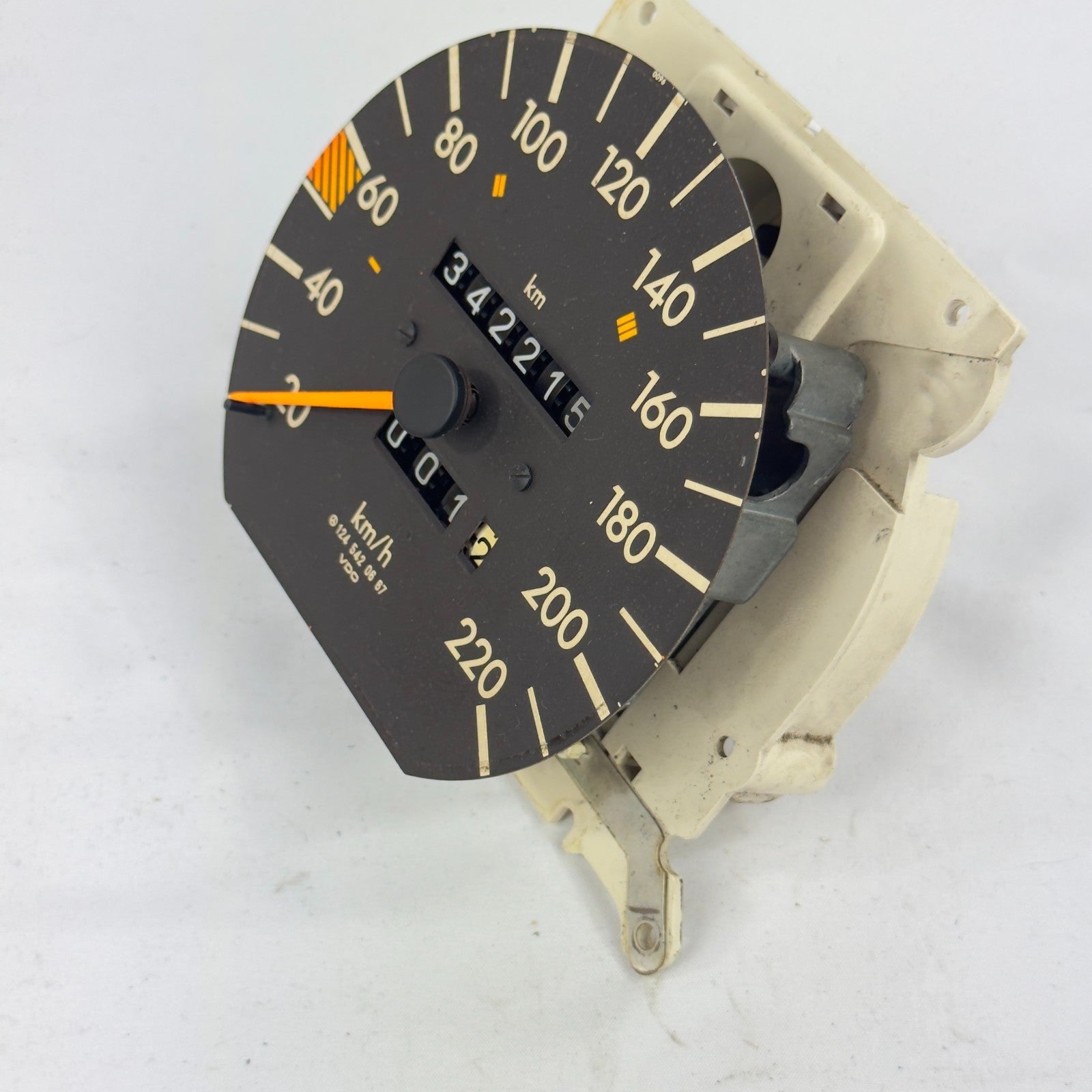 Mercedes W124 Tacho Tachometer 230E 260E 230TE 4 Gang 220kmh VDO 12454206671