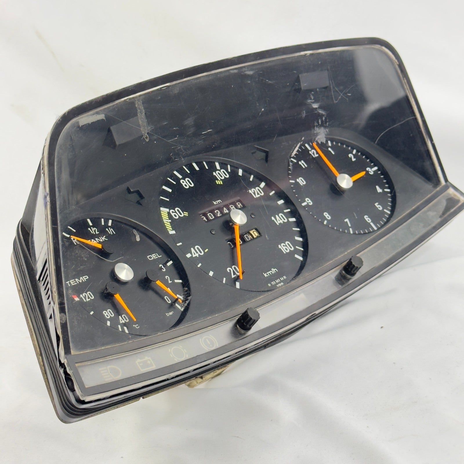 Mercedes W123 S123 T123 Tacho Kombiinstrument Uhr 160kmh 12354254012