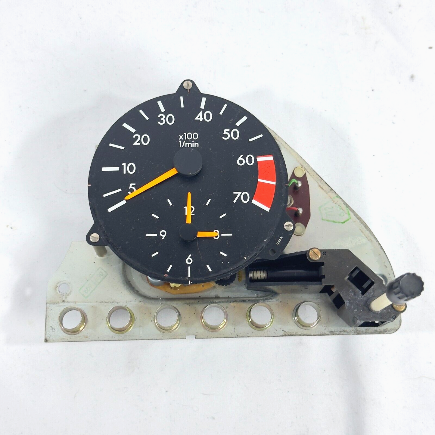 Mercedes W126 Drehzahlmesser 8 Zyl Benzin Tacho mit Uhr VDO A0025423216