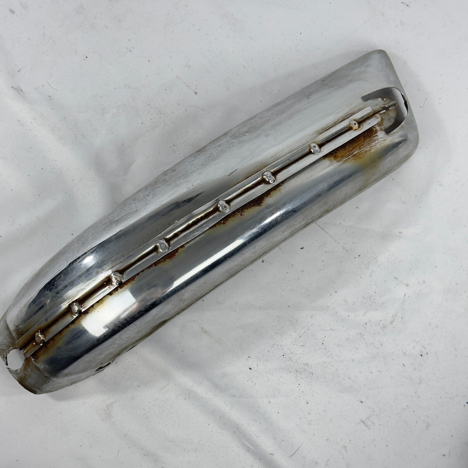 Stossfaenger Stossstange Links Vorne Chrom A1168800570 MercedesBenz W116 – Bild 1