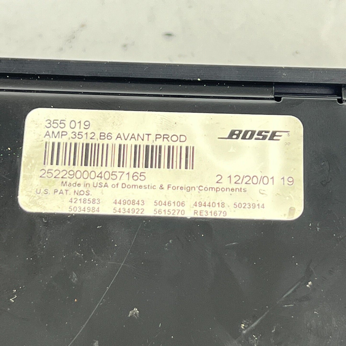 Bose Verstärker 8E9035382A Amplifier 3512 B6 Avant Prod Endstufe