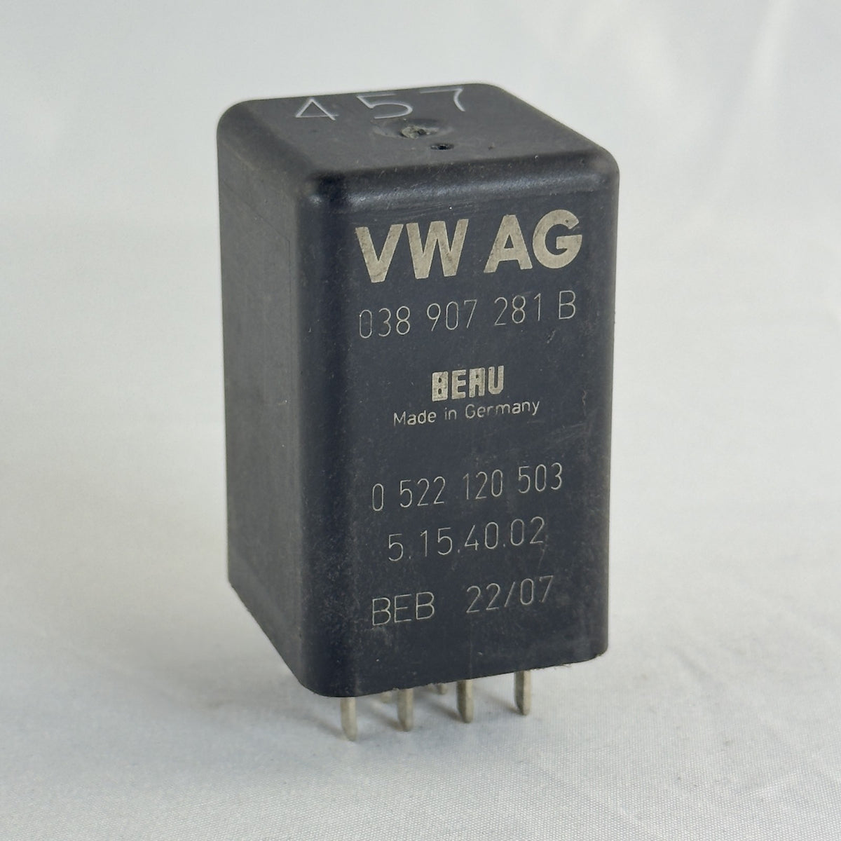 VW Relais 457 038907281B Glühzeit Steuergerät – Bild 2