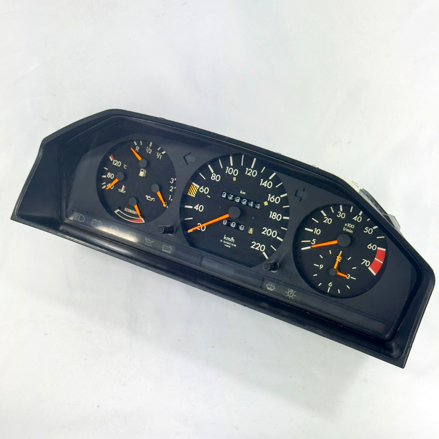Mercedes Tacho W124 230E 230CE 220kmh ECO Benzin Kombiinstrument A12454276062