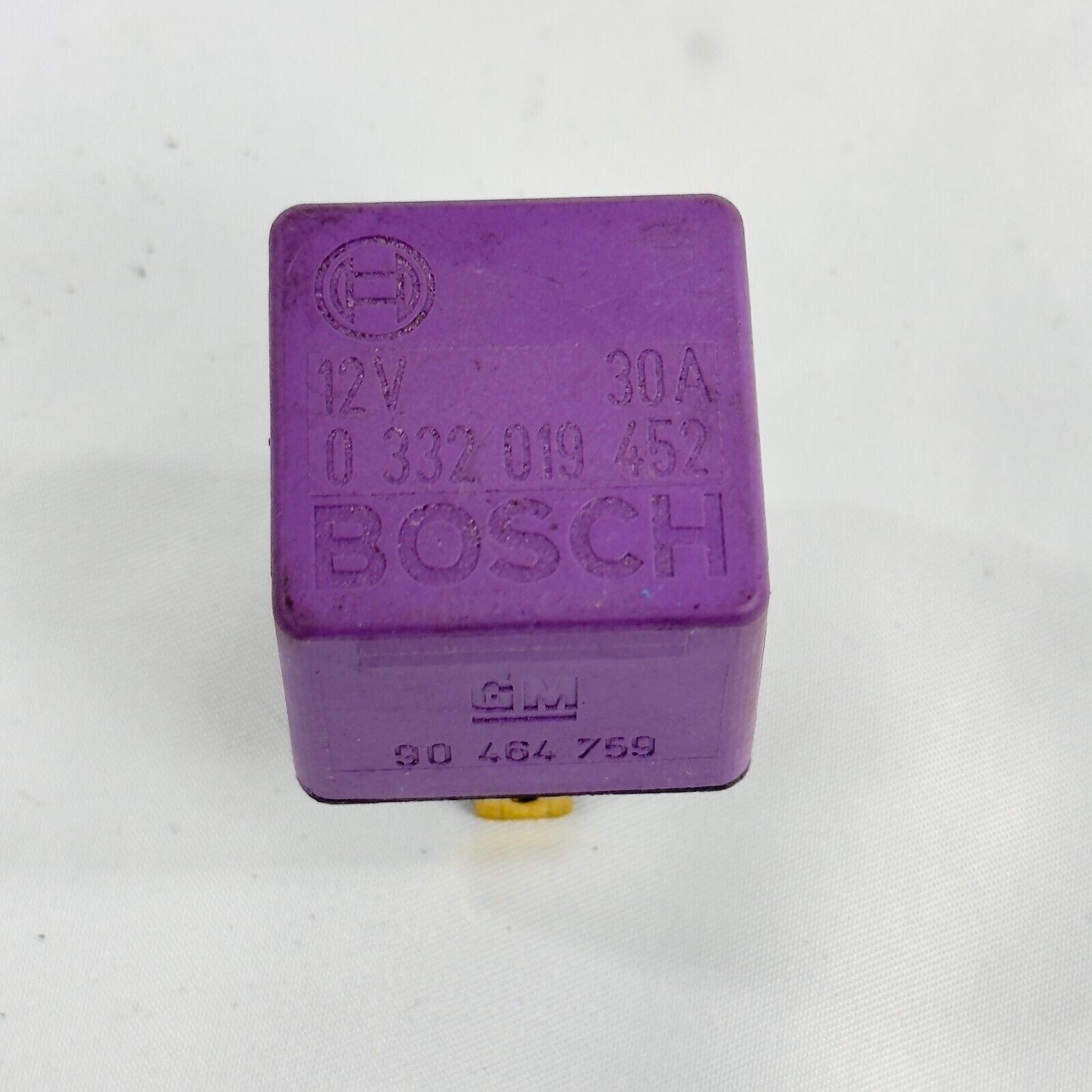 Bosch Relais 0332019452 12V 30A GM 90464759 Opel Saab 4polig voliet lila