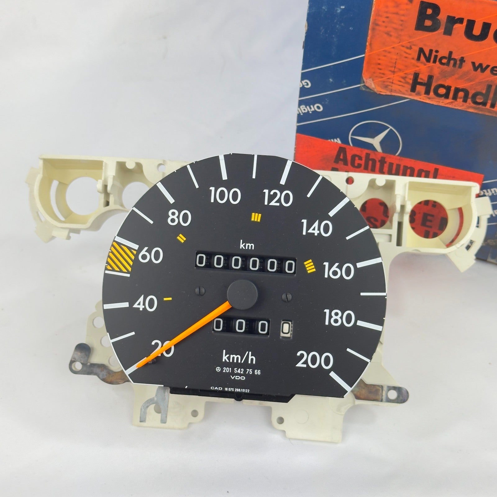 Mercedes W201 Tacho Tachometer 190D 2.5 2015427566 200kmh 5 Gang Diesel – Bild 2