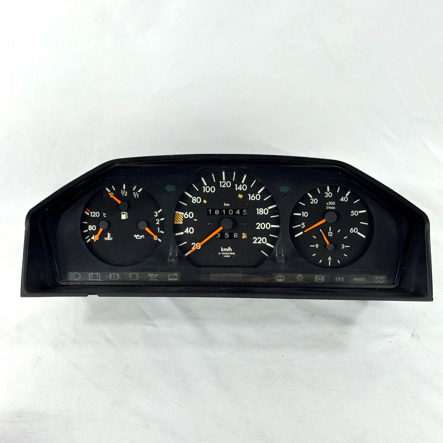 Mercedes W124 250DT 300DT Tacho 220kmh 4MATIC Diesel Kombiinstrument A12454258060