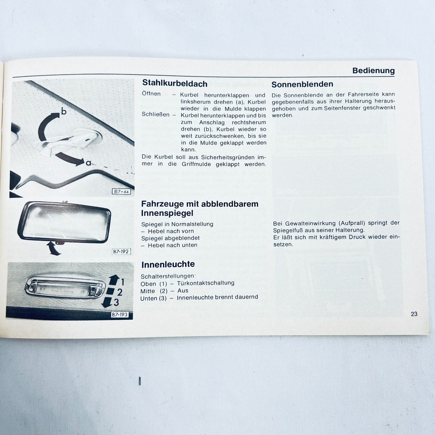 Volkswagen VW Golf Betriebsanleitung Deutsch 1976 Vergasermotor Dieselmotor – Bild 4