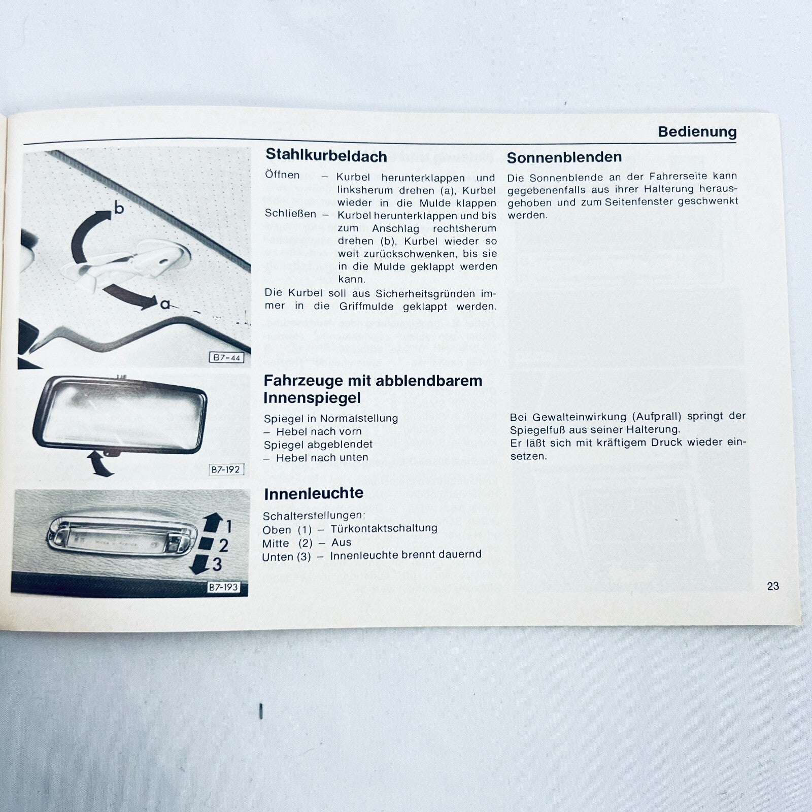 Volkswagen VW Golf Betriebsanleitung Deutsch 1976 Vergasermotor Dieselmotor – Bild 4