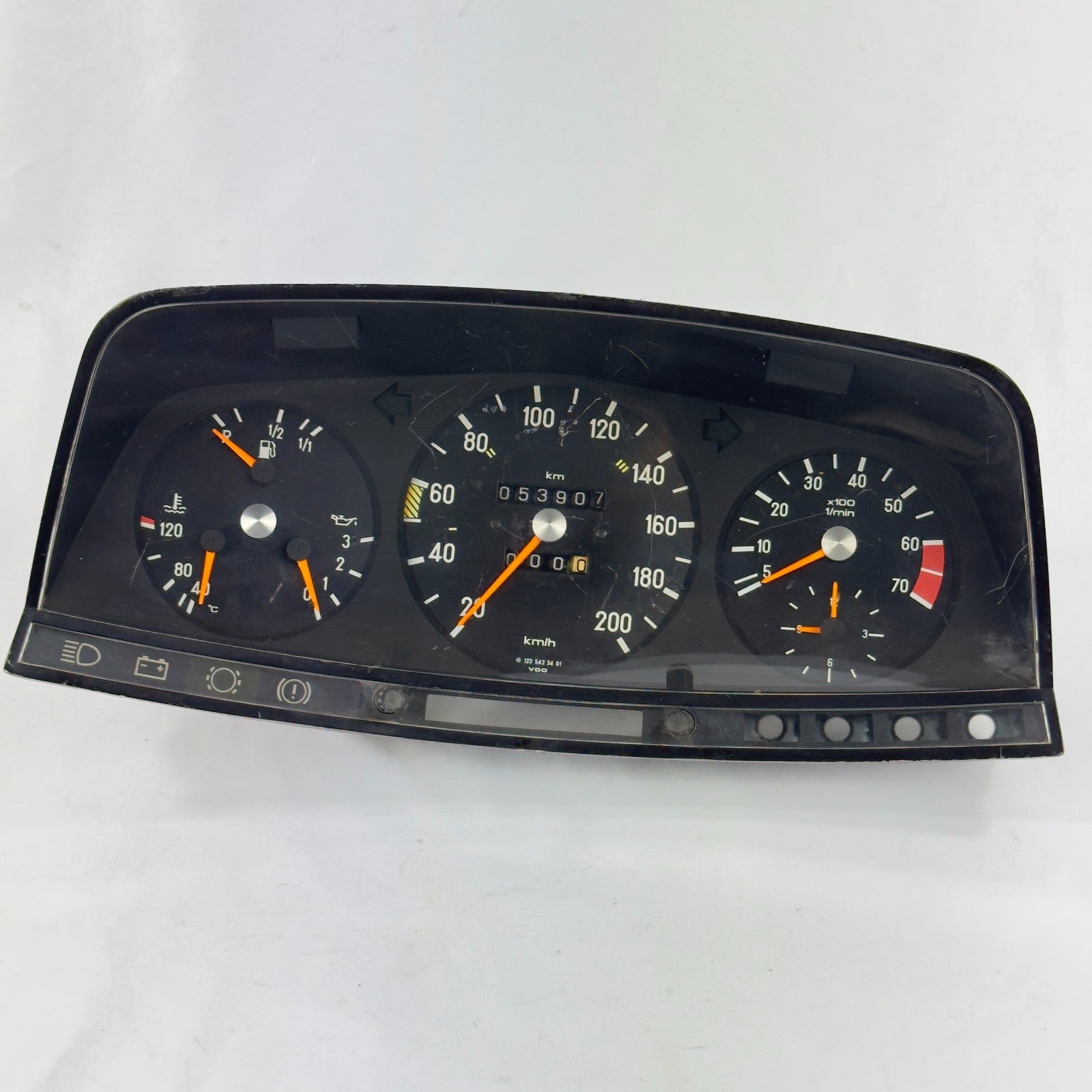 Mercedes W123 S123 T123 Tacho Kombiinstrument Drehzahlmesser 6Zyl 12354234010