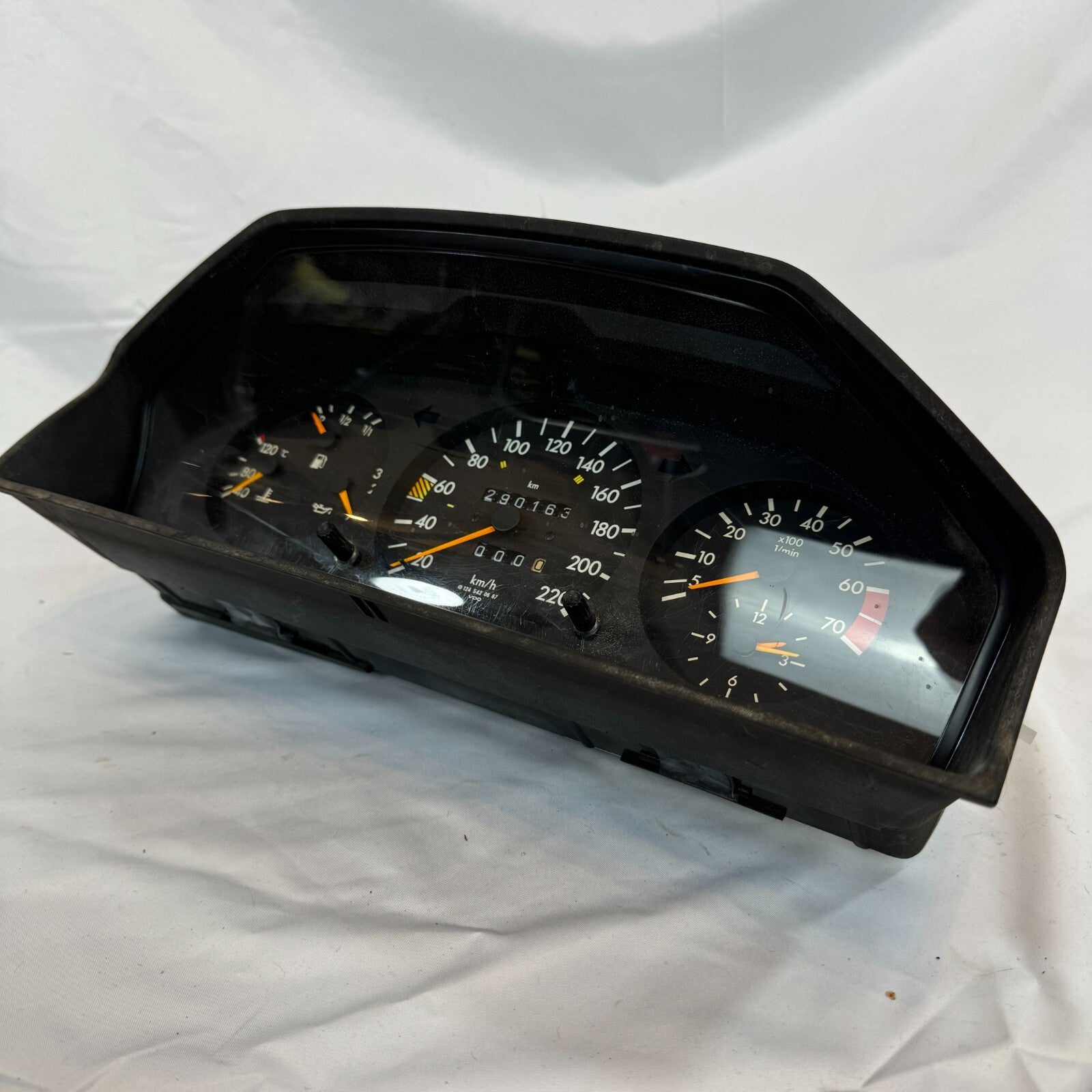Velocímetro W124 Mercedes 220 kmh Gasolina Cuadro de instrumentos Cuentarrevo...