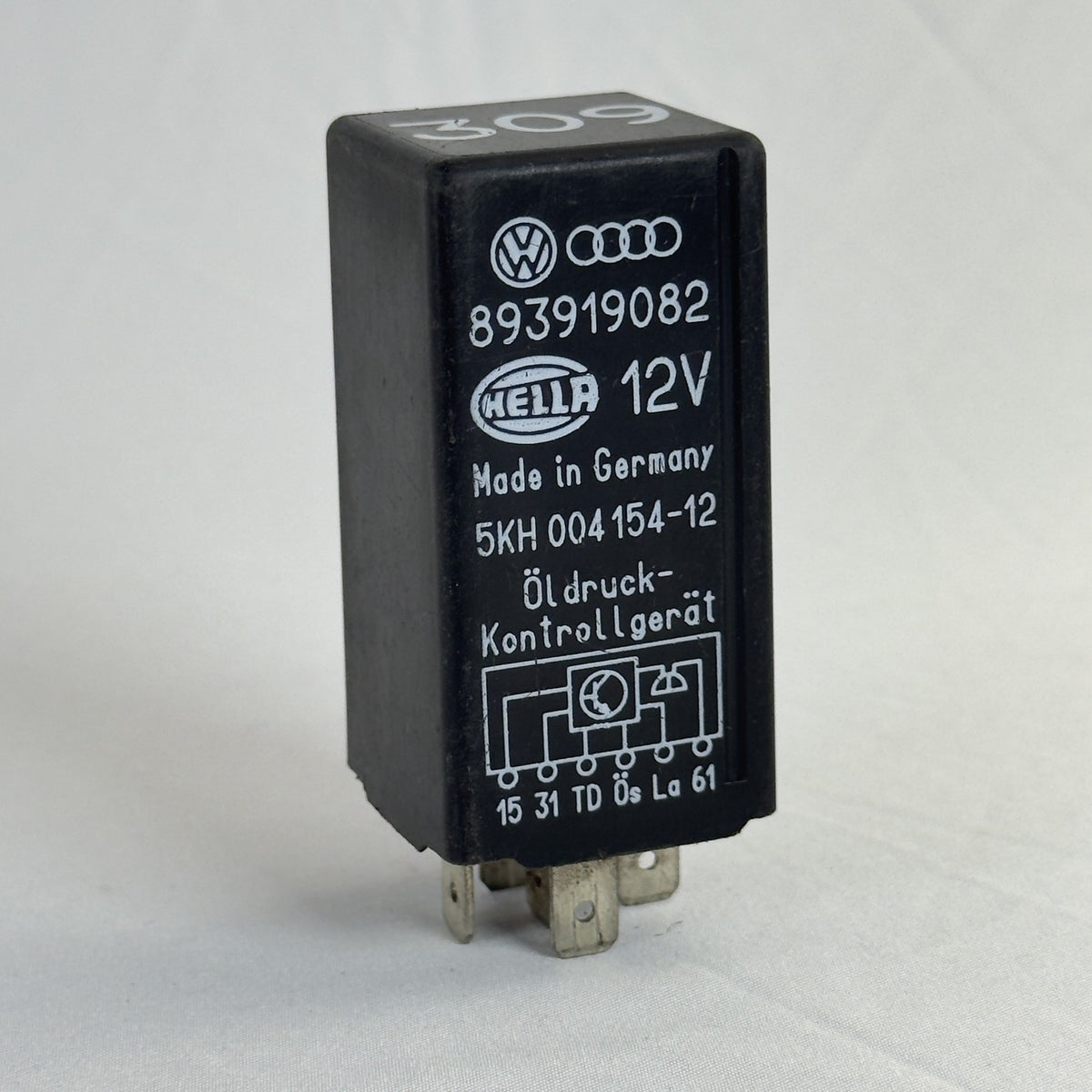 Audi Relais 309 893919082 Öldruck Kontrollgerät Hella – Bild 2