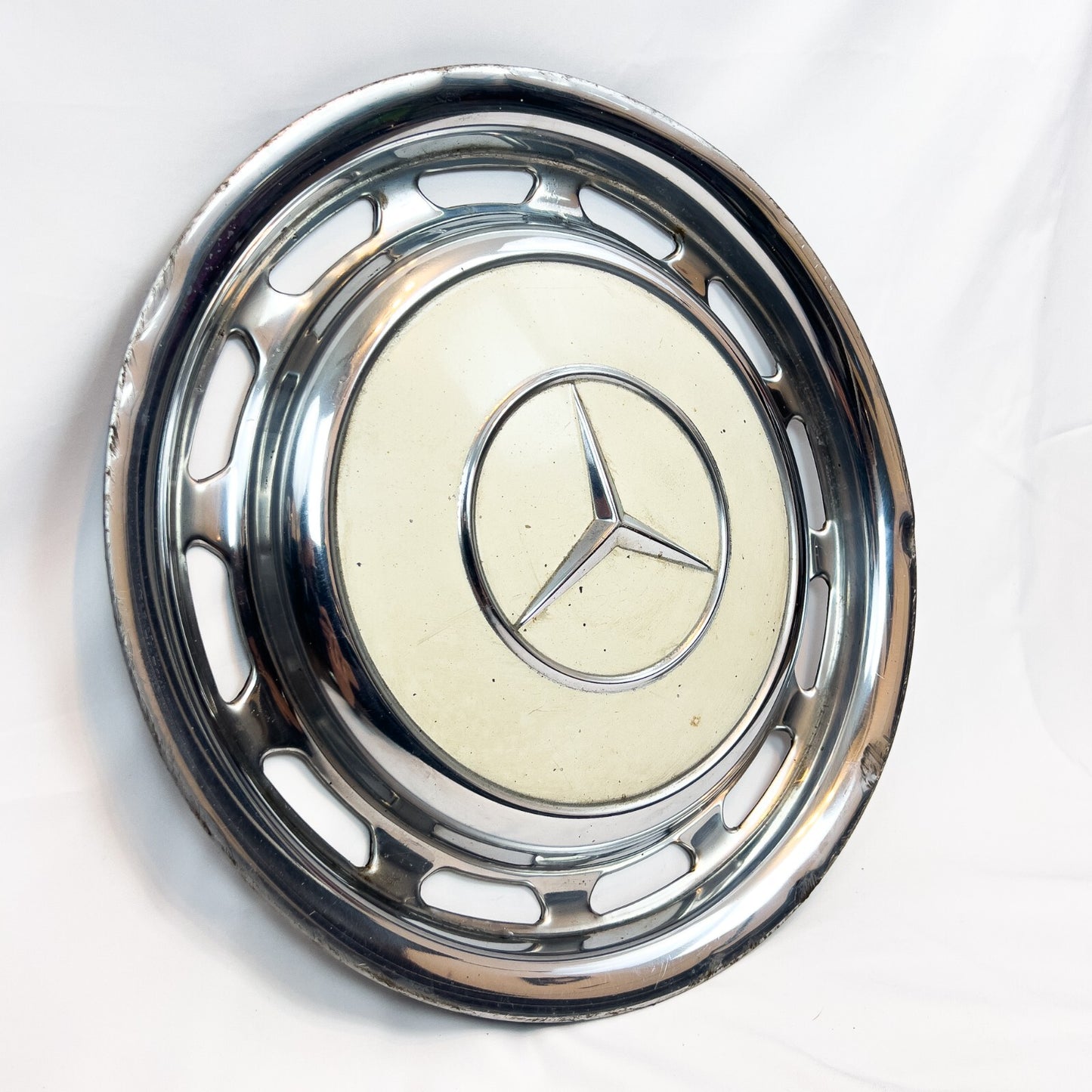 w110 W114 W115 W116 14 Zoll classic Radkappe metallic chrom Mercedes Oldimer – Bild 3