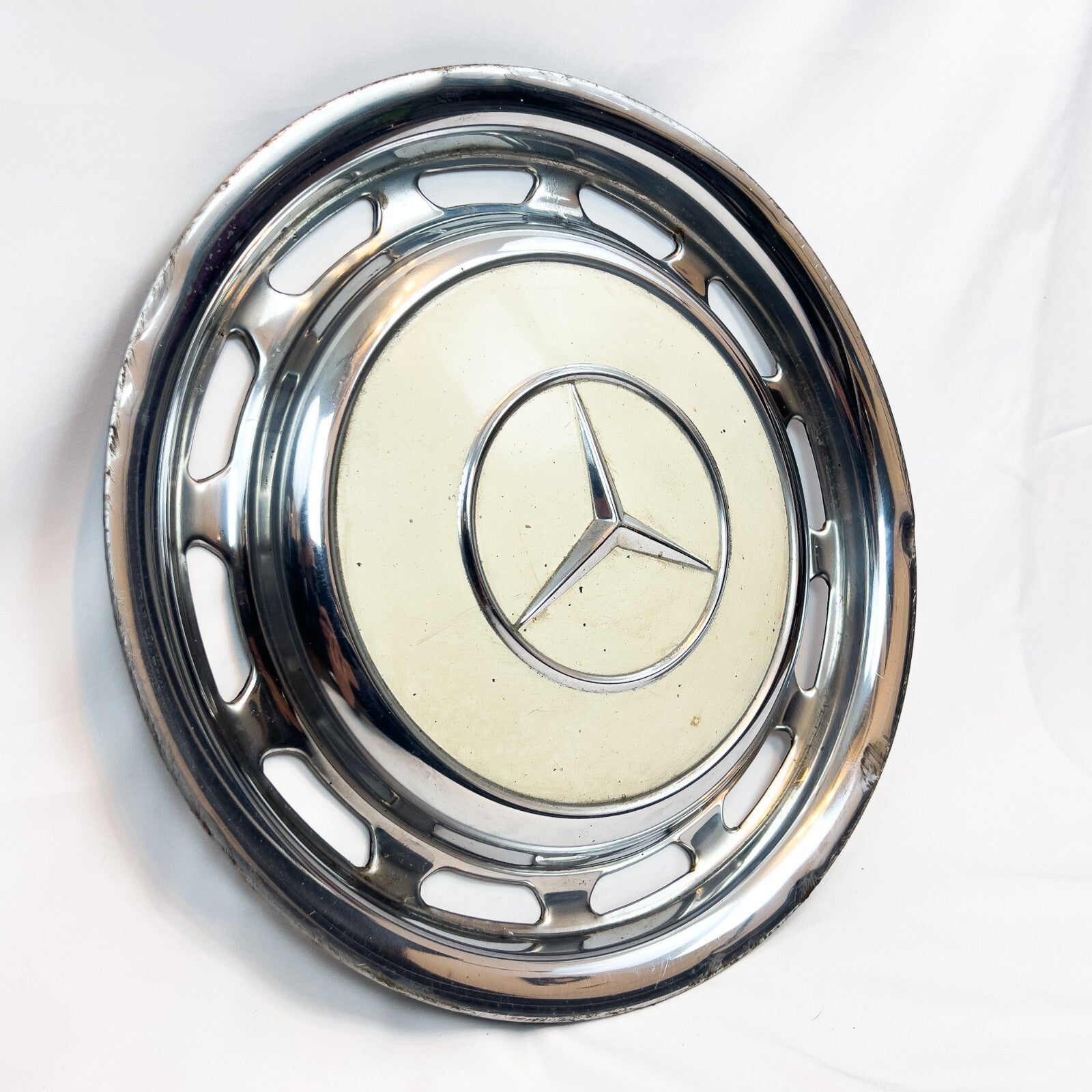 w110 W114 W115 W116 14 Zoll classic Radkappe metallic chrom Mercedes Oldimer – Bild 3