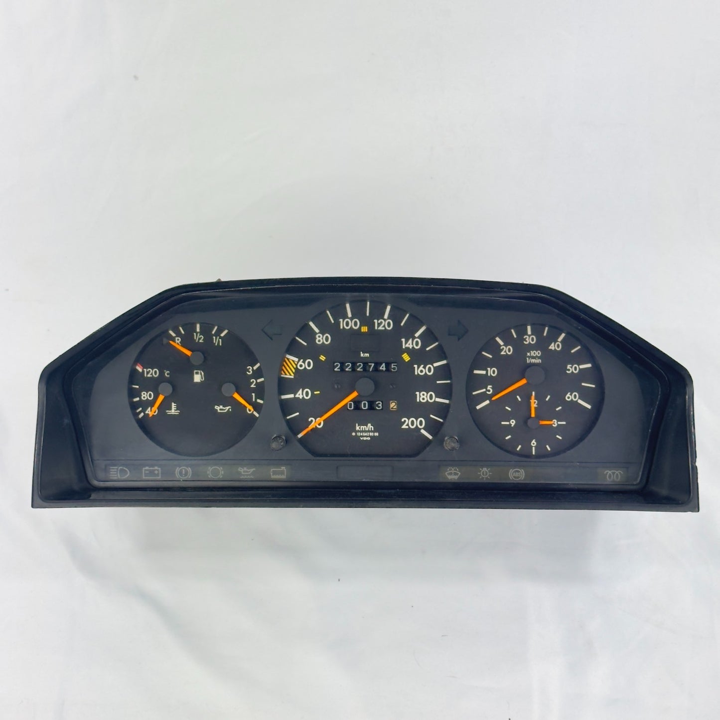 Mercedes W124 Tacho Kombiinstrument 250D 250TD 200kmh Diesel A12454280660