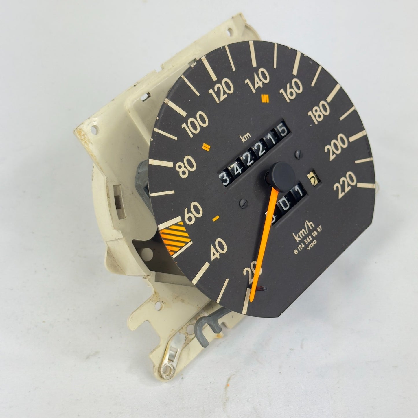 Mercedes W124 Tacho Tachometer 230E 260E 230TE 4 Gang 220kmh VDO 12454206672
