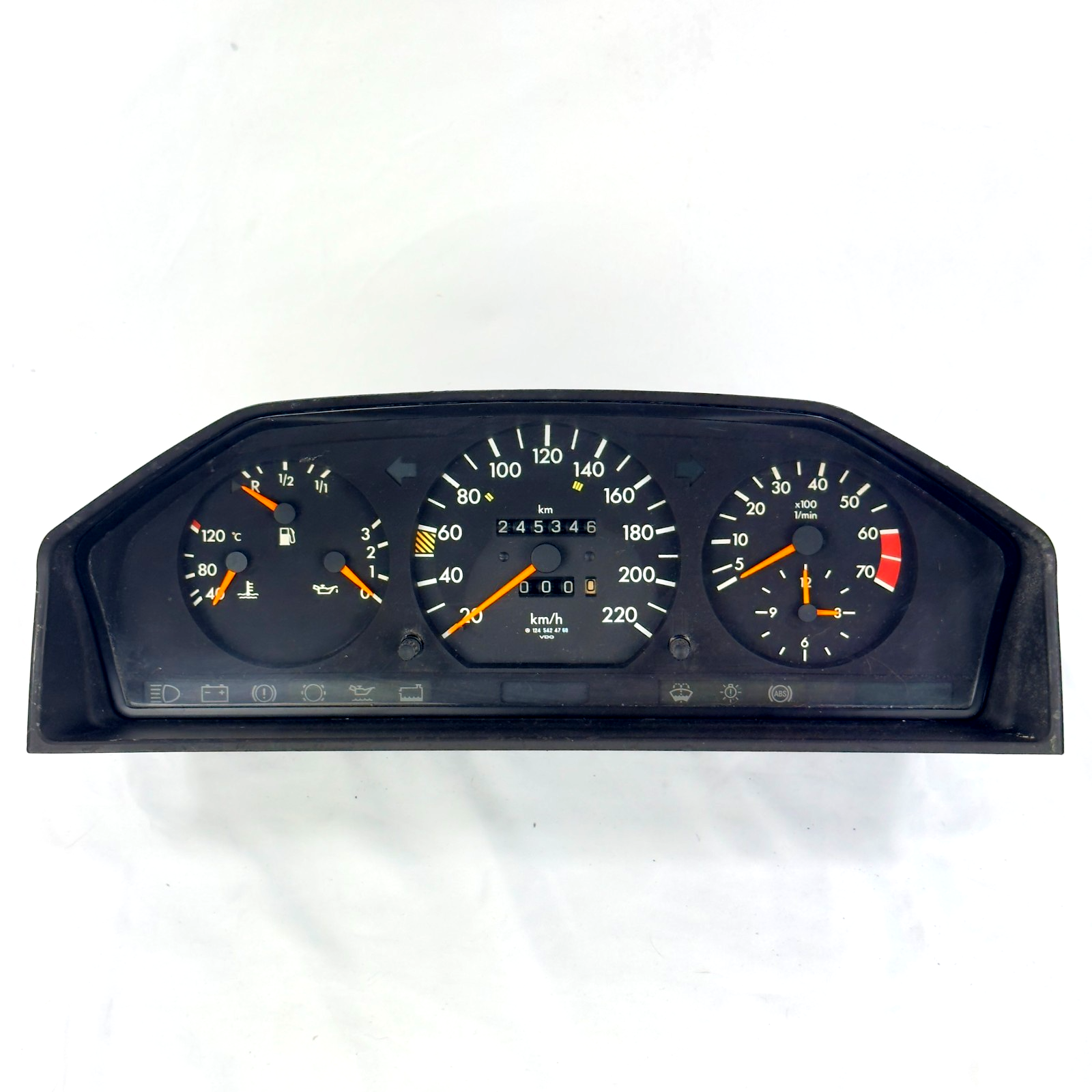 Mercedes W124 Tacho Kombiinstrument 200 200E 230TE 4 Zylinder ABS A12454247680