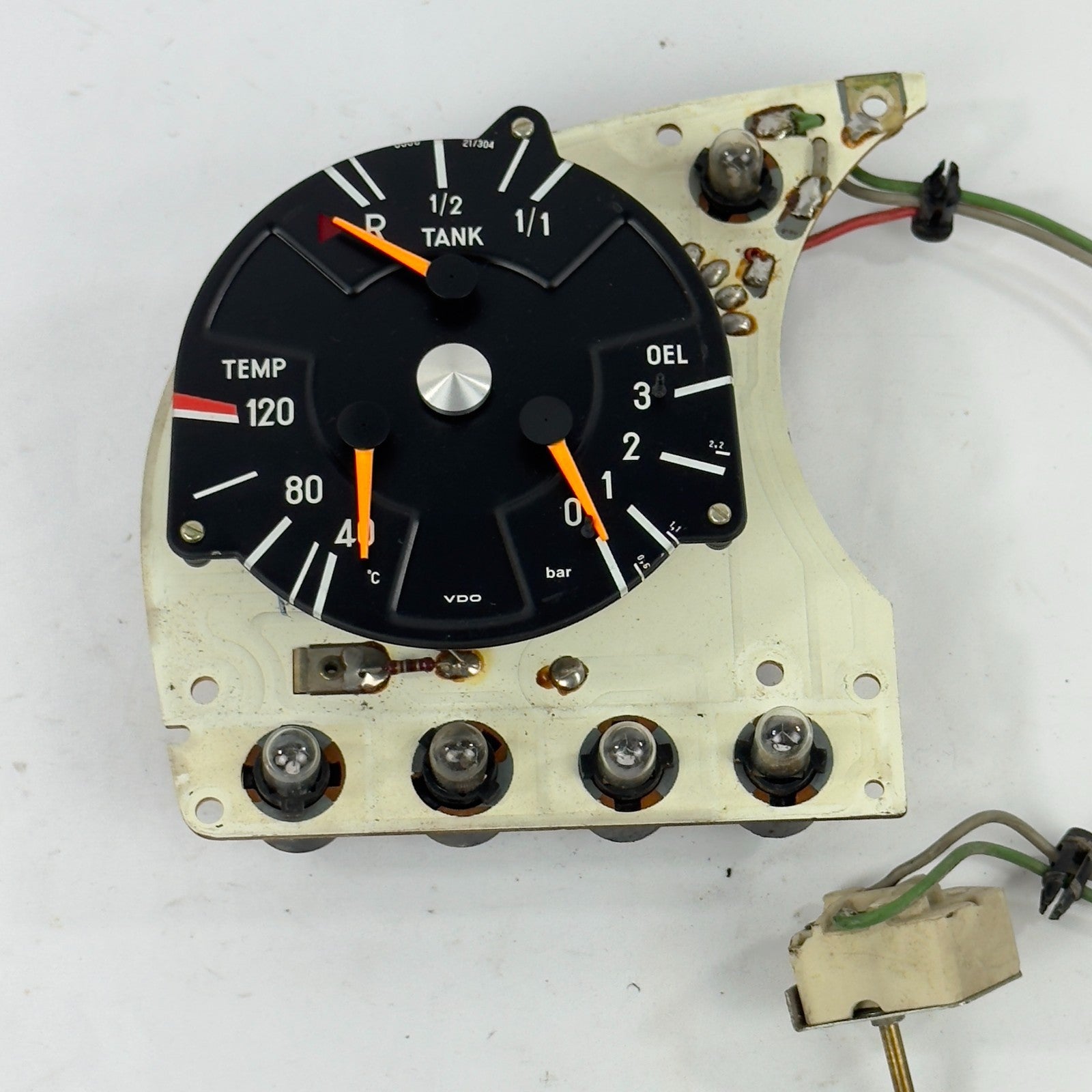Mercedes W116 Tankanzeige Öldruck Tacho R107 Original Tacho Kombiinstrument0