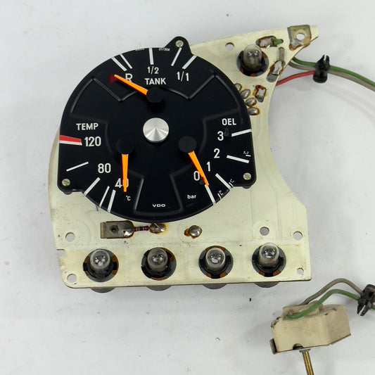 Mercedes W116 Tankanzeige Öldruck Tacho R107 Original Tacho Kombiinstrument0