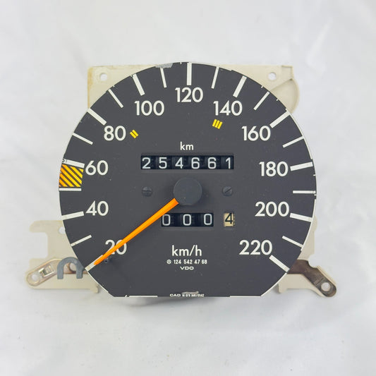 Mercedes W124 Tacho Tachometer 200 200E 230TE 4 Gang 220kmh A12454247680