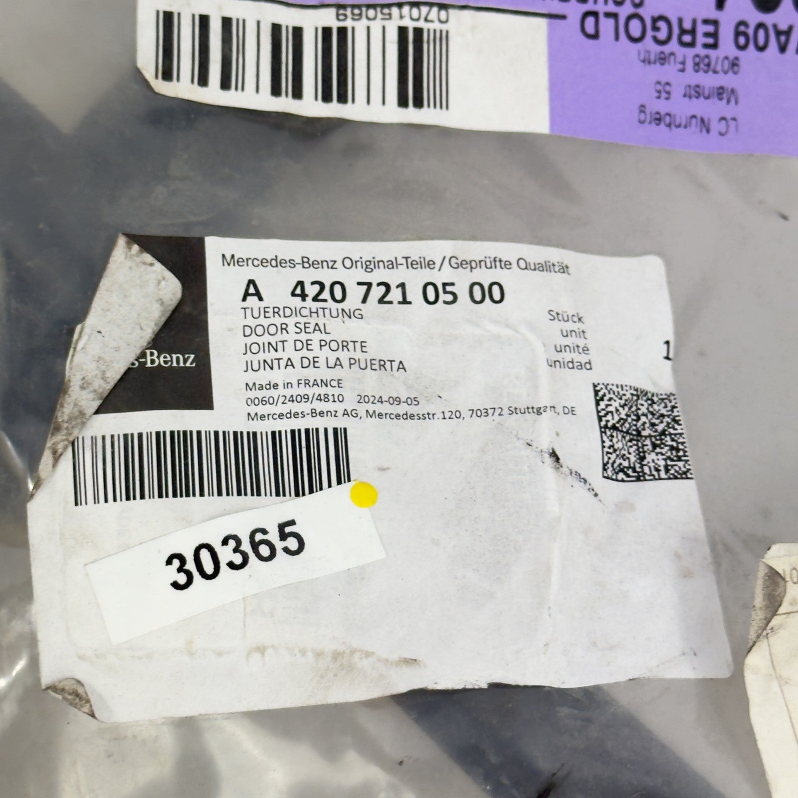 Mercedes Türdichtung A4207210500 NEU ORIGINAL – Bild 3