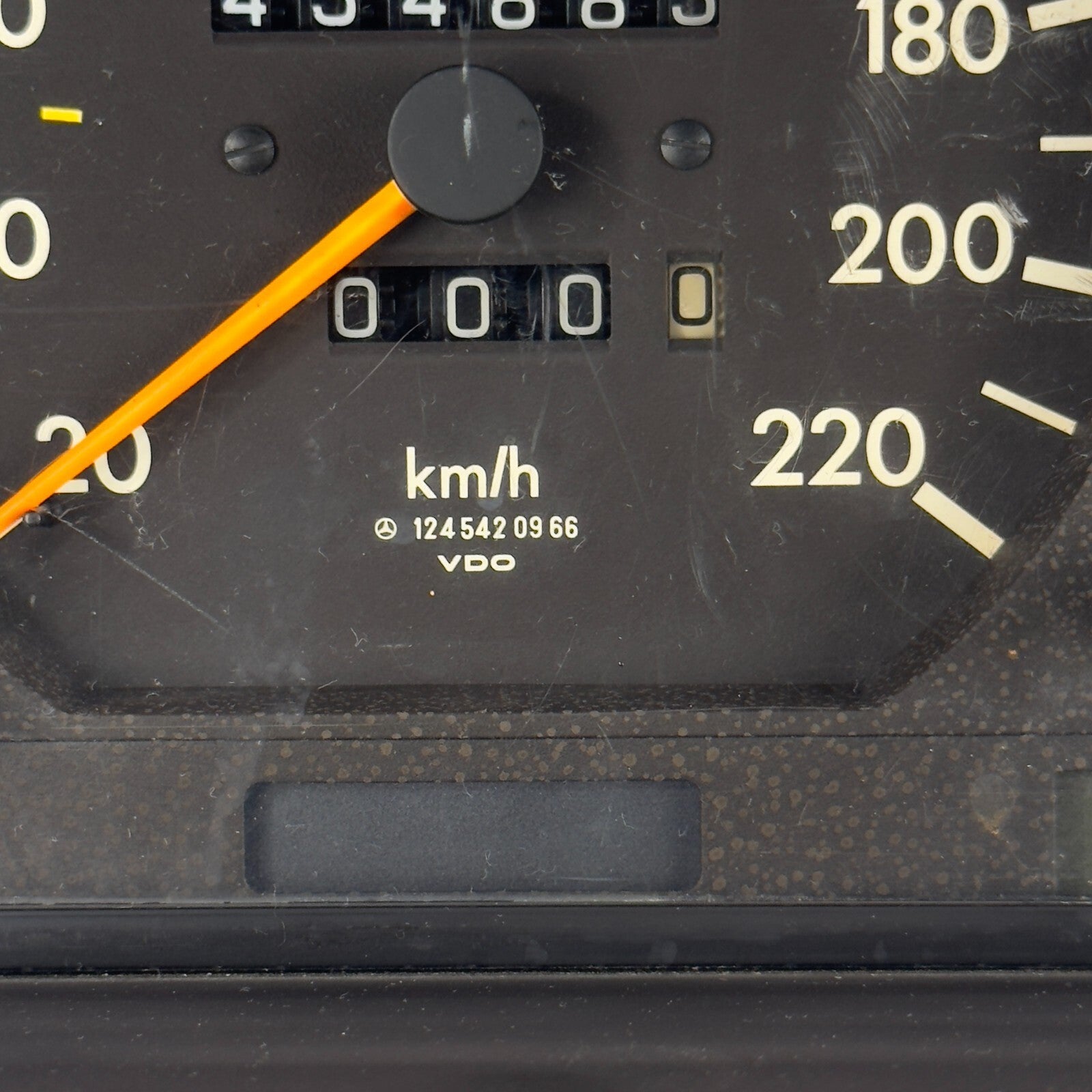 Mercedes W124 Tacho Kombiinstrument 200T 200TE 220kmh Uhr  ABS A12454209663