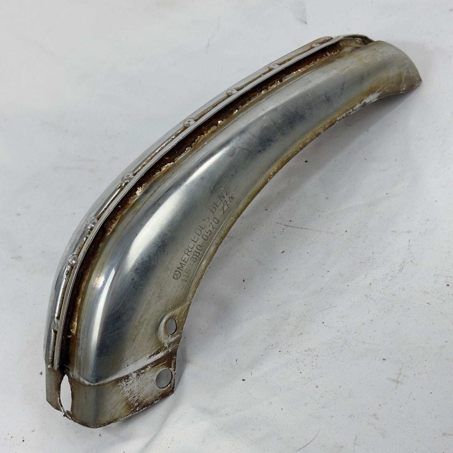Stossfaenger Stossstange Links Vorne Chrom A1168800570 MercedesBenz W116 – Bild 2