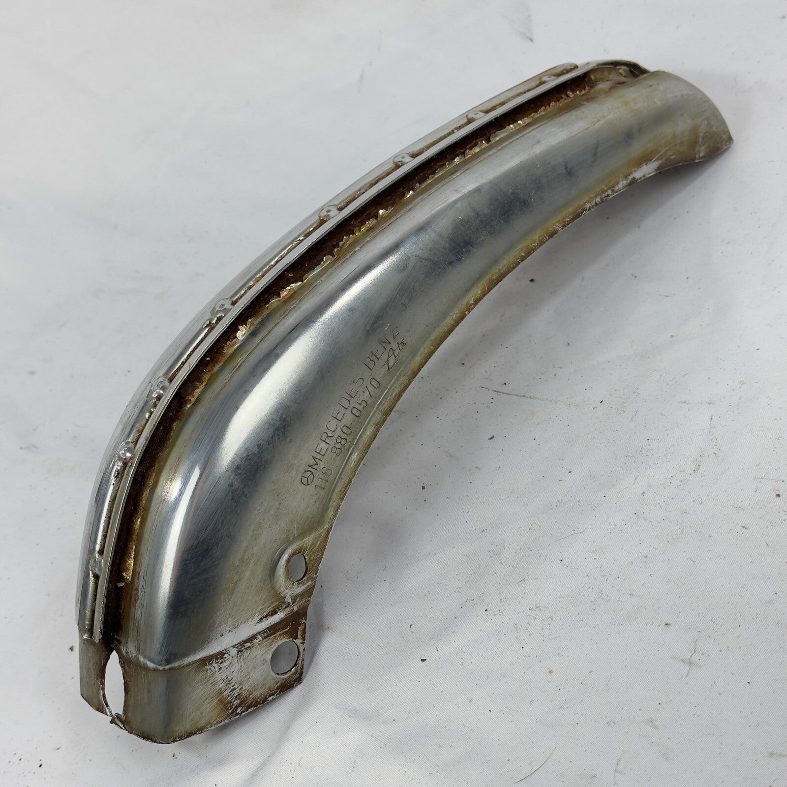 Stossfaenger Stossstange Links Vorne Chrom A1168800570 MercedesBenz W116 – Bild 2