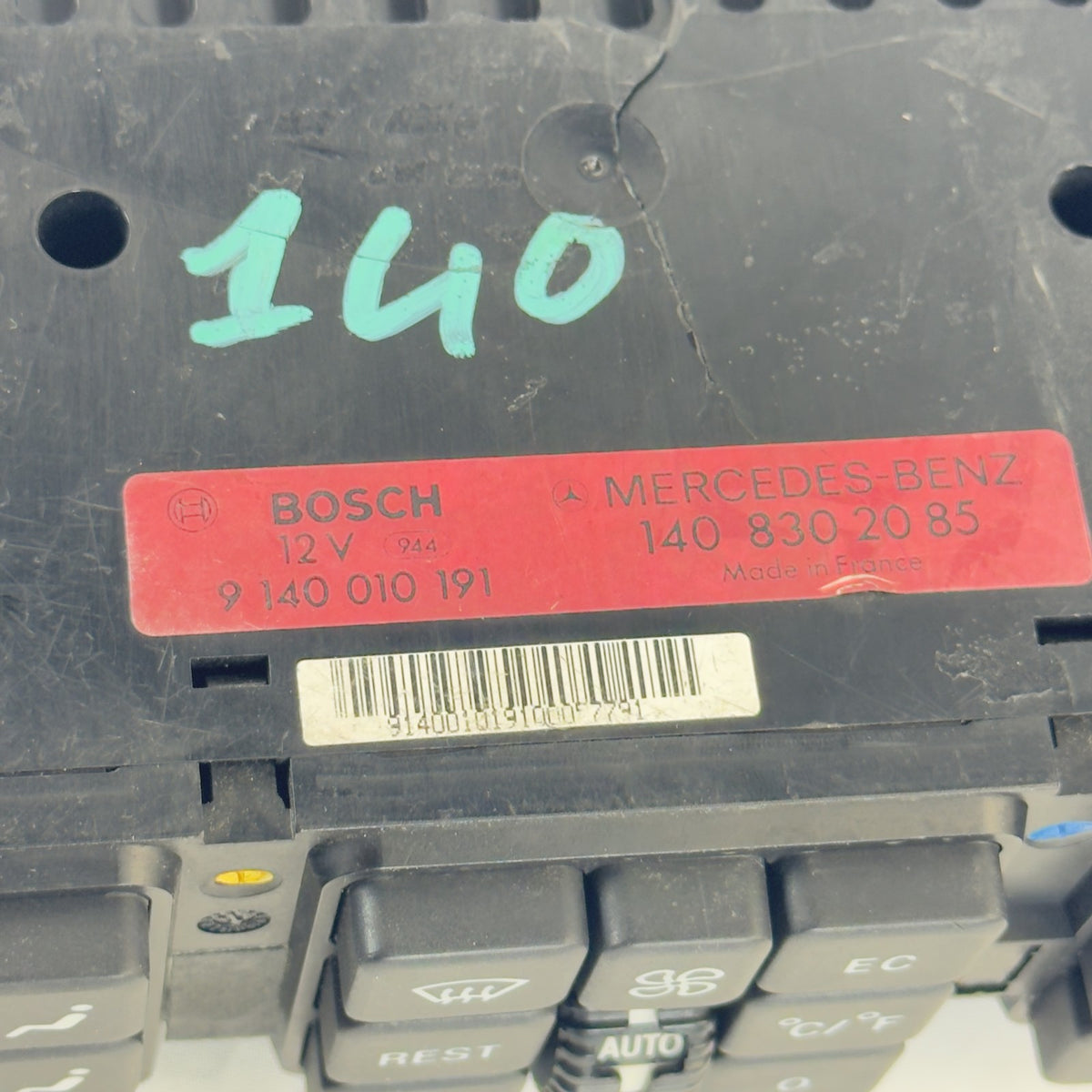 Mercedes W140 C140 Klimabedienteil A1408302085 Bosch – Bild 3
