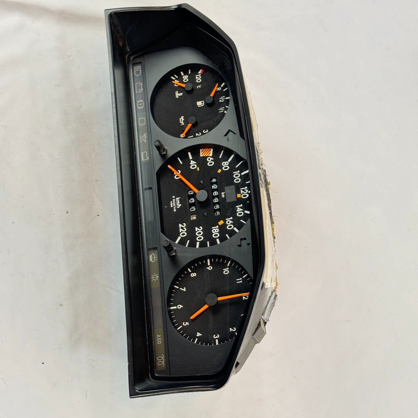 Mercedes Tacho W124 300D 250DT 220kmh ABS ASD Diesel Kombiinstrument A1245427466 – Bild 2