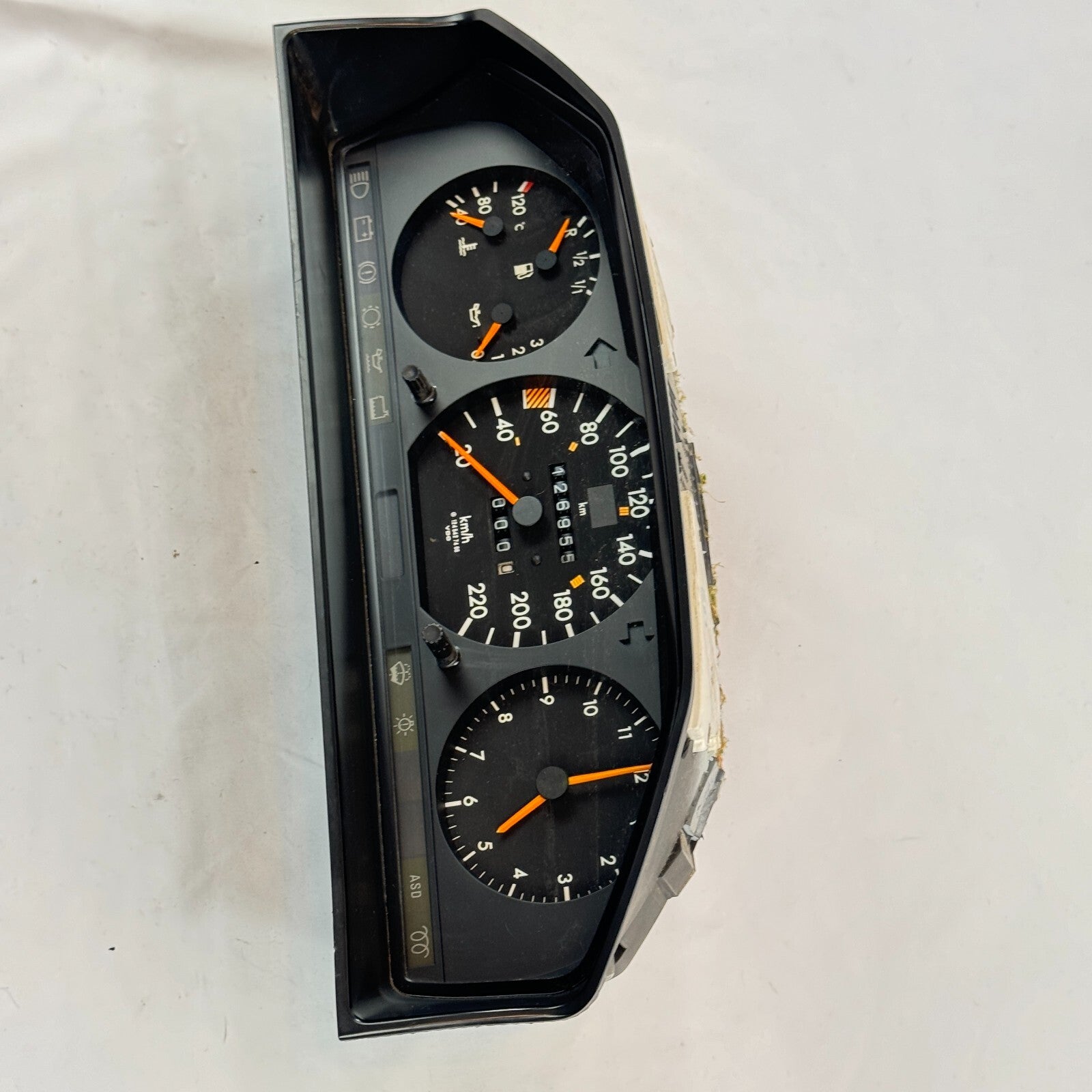 Mercedes Tacho W124 300D 250DT 220kmh ABS ASD Diesel Kombiinstrument A1245427466 – Bild 2