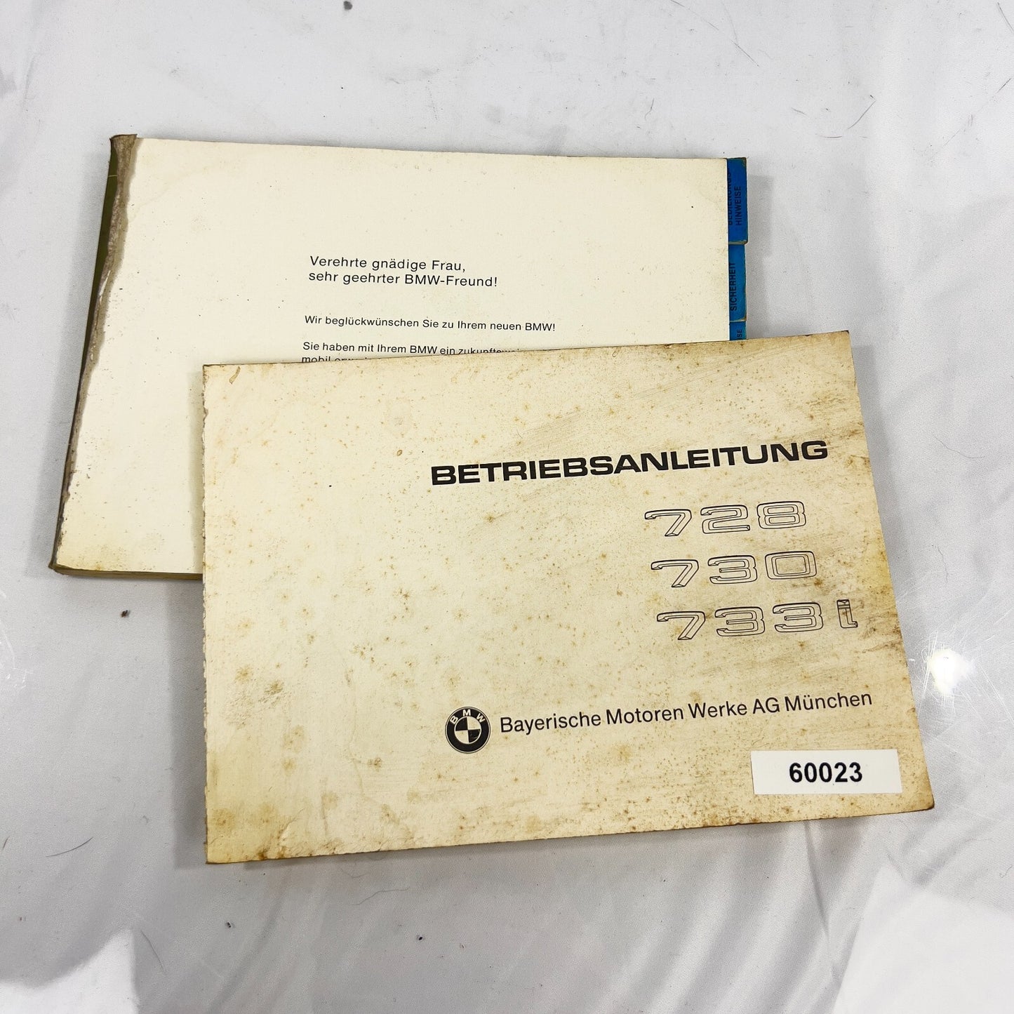 BMW 7er Betriebsanleitung Deutsch 728 730 733i – Bild 2