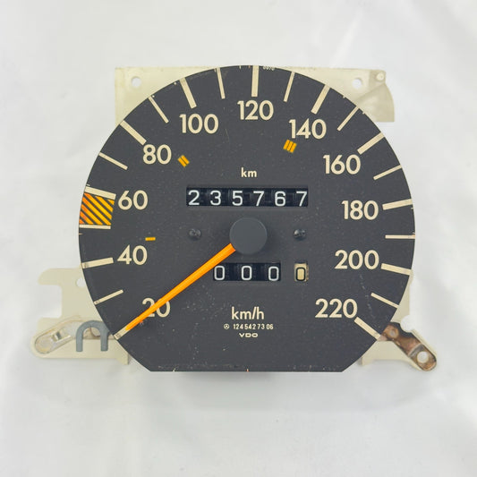 Mercedes W124 Tacho Tachometer 200 200E 230TE 4 Gang 220kmh A12454273060