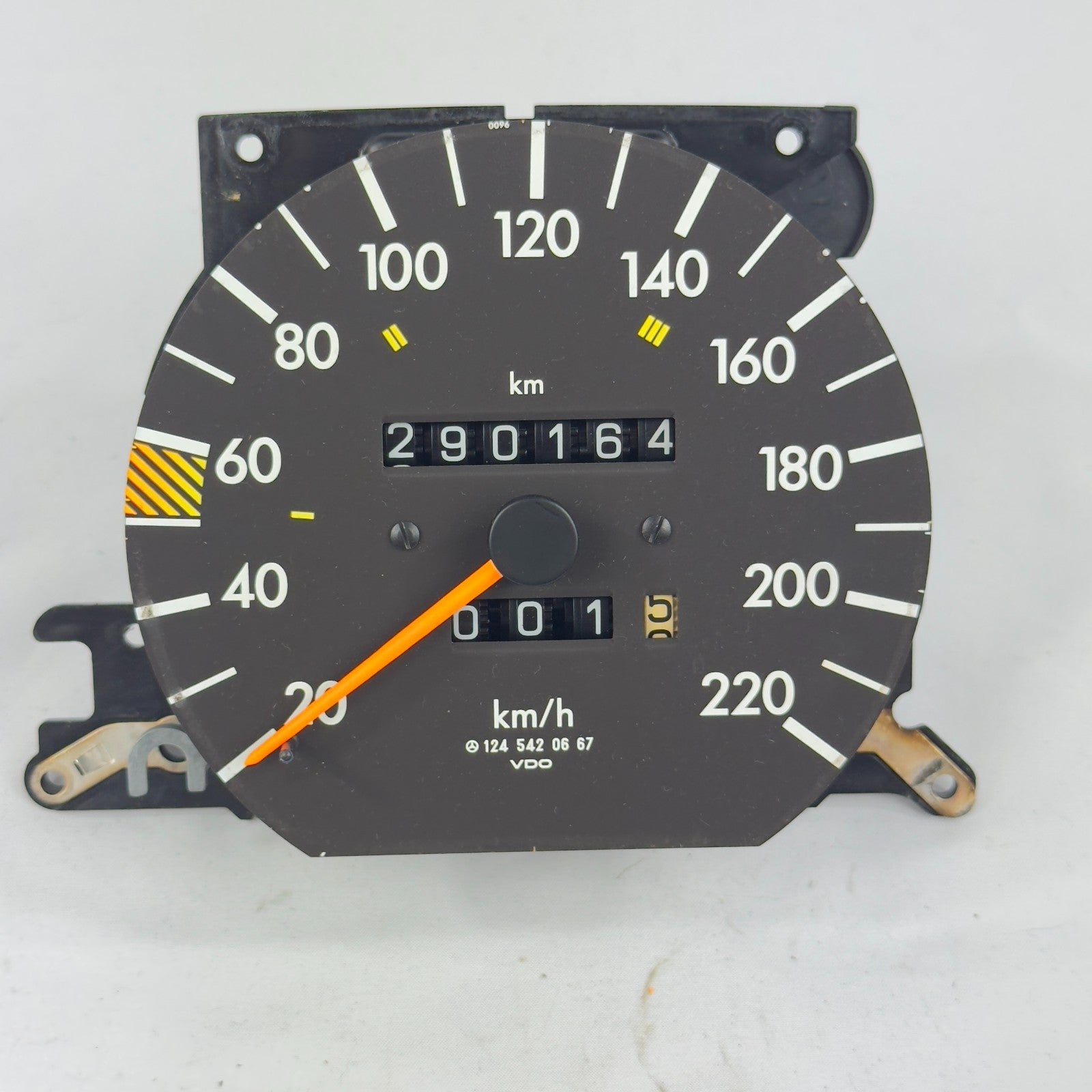 Mercedes W124 Tacho Tachometer 230E 260E 230TE 4 Gang 220kmh VDO 12454206670