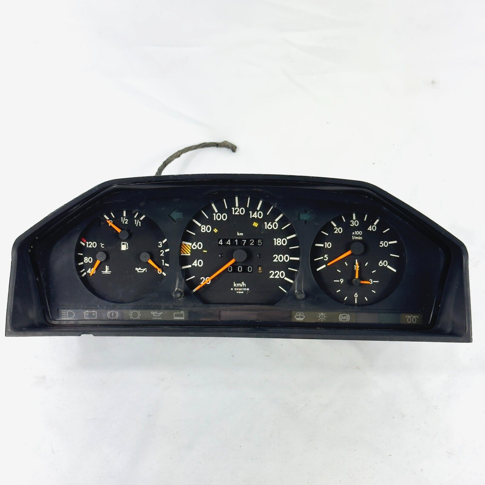 Tacho W124 300TDT 250DT 220kmh ABS Diesel Kombiinstrument A1245425806 Mercedes – Bild 1