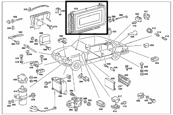 Bosch Motorsteuergerät Elektrisches Steuergerät Mercedes Benz M110 A0005452932