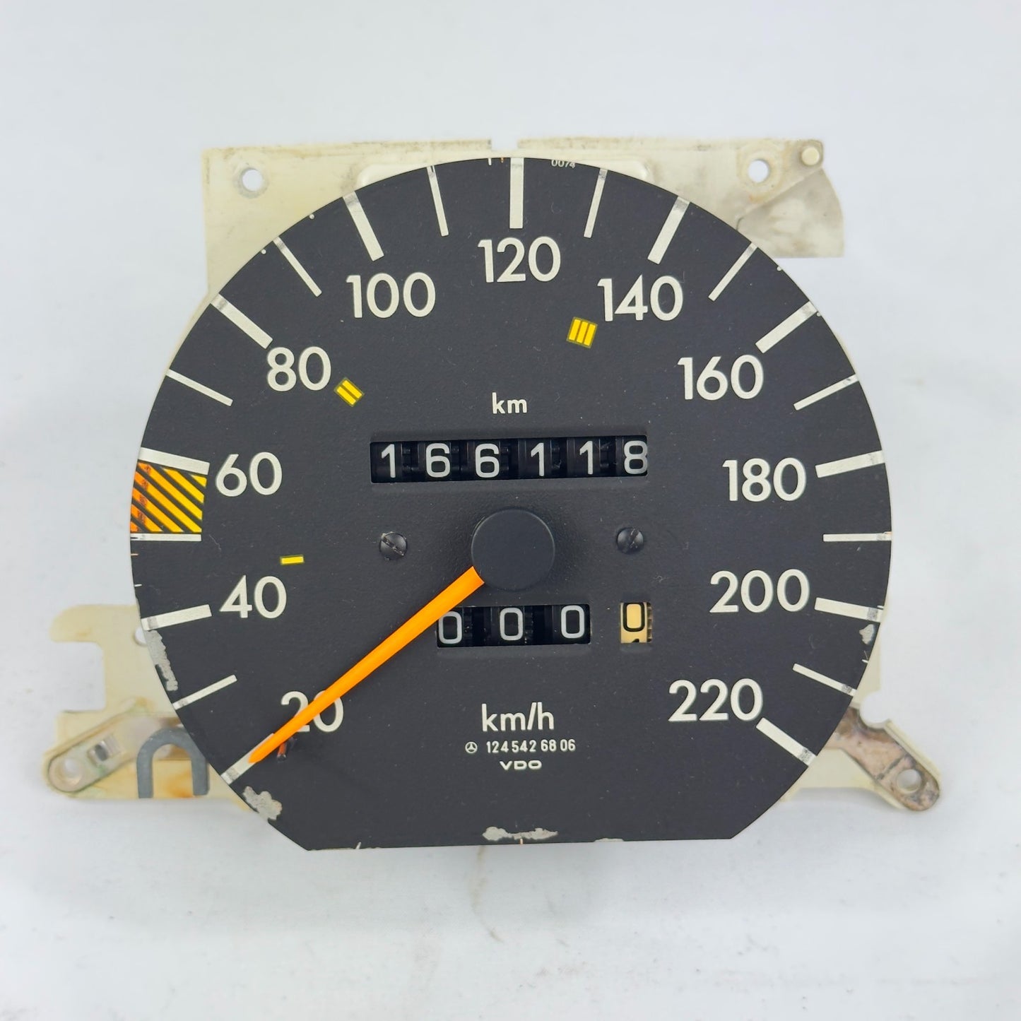 Mercedes W124 Tacho Tachometer 300D 250TD Turbo 4 Gang VDO 220kmh 12454268060