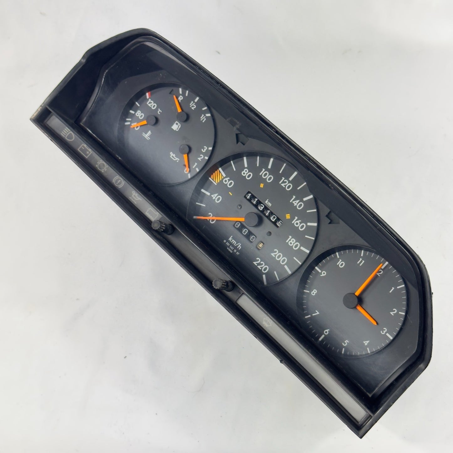 Mercedes W201 1.8E 2.0E 2.3E Tacho Kombiinstrument 220km/h ECO Uhr A20154215673