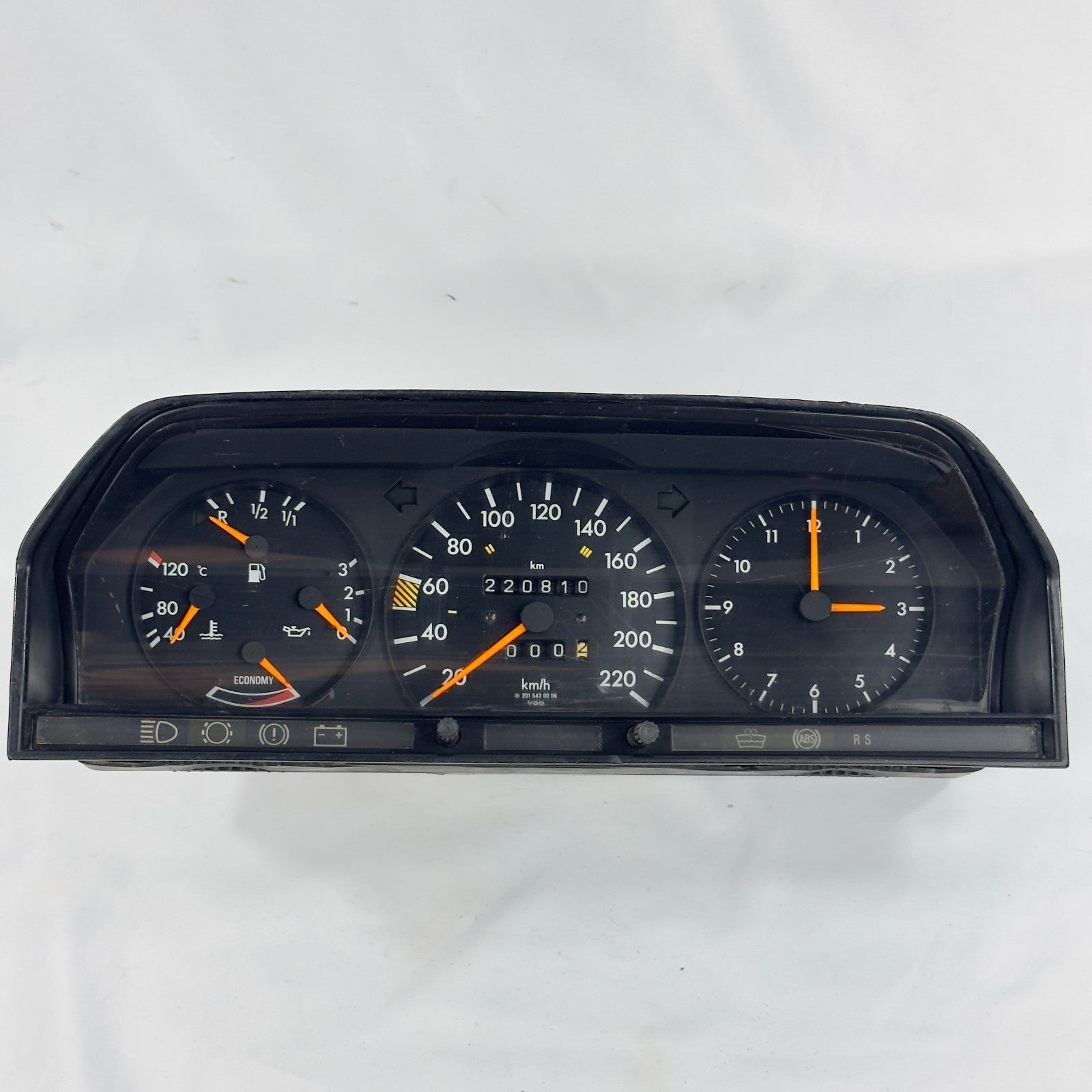 W201 Tachometer 2.0E 220km/h A2015421606 – Bild 1